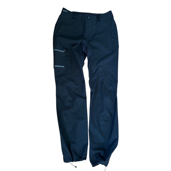 Patagonia Women's Simul‎ Alpine Pants Black Ski Snow Hiking Outdoor Utility SZ 2 - Picture 1 of 4